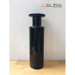 BLACK-H0964-51TL - Black Handmade Colour Vase